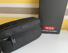 $95 New TUMI Zip Around Case Storage  Small Travel Add-ON bag Daisy Chain Black