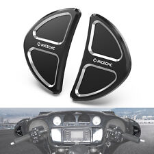 NICECNC Fairing Mirror Hole Plugs Covers Caps for Harley Street Glide FLHX 14-23