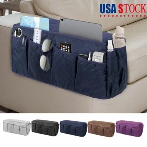 Sofa Arm Rest TV Remote Control Organizer Holder 10 Pockets Chair Couch Bag new - Picture 1 of 17