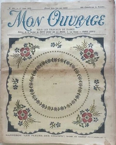 MON OUVRAGE n° 251 du 1 Août 1933 revue ancienne mode couture broderie - Picture 1 of 4