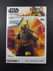 STAR WARS BOOK OF BOBA FETT 2022 TEMPORADA 1 PAQUETE DE 10 SELLADO CAJA BLÁSTER 1 PARCHE POR - Imagen 1 de 5