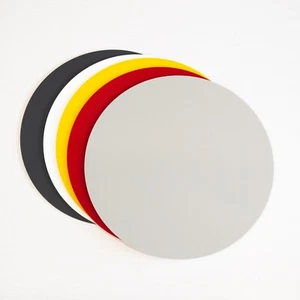 Plastic Acrylic Coasters, Kitchen, Dining Table Round Kids Coasters, 35 Colours - Picture 1 of 37
