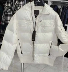 Giubbino Lee bianco con cappuccio zip intera Taglia L - Foto 1 di 7
