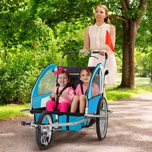 Kids Bike Trailer Child Bicycle Pram Stroller Children Jogger /pet Bicycle NEW - Picture 1 of 14