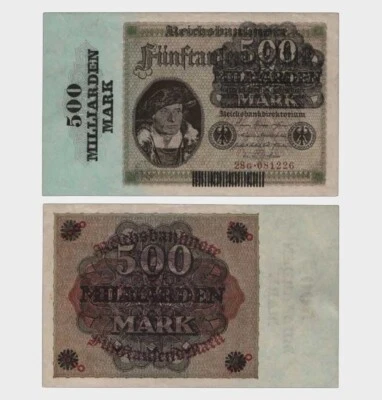 Germany - 1923 - 500.000.000.000 Mark - "aUNC"  #CO7464 - Image 1 of 4