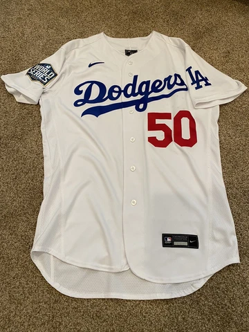 Los Angeles Dodgers Jersey Mookie Betts World Series Patch Authentic Nike Sz 44 Cover