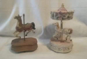 Lot Of 2 Musical Carousel Pieces Tested - Picture 1 of 21