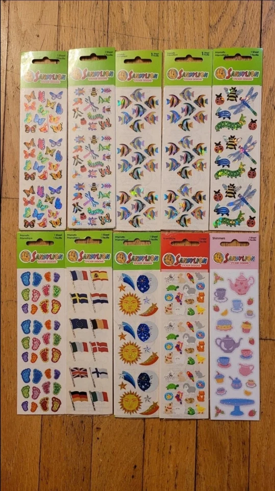 Lote de pegatinas SandyLion vintage Sandy Lion NUEVO Foto 1 de 4