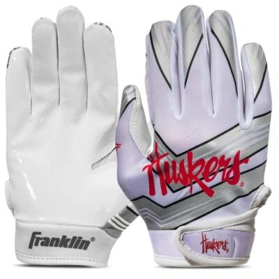 Nebraska Cornhuskers Kids NCAA Receiver Gloves (Youth XS/S) AB07XMMC77H2 - Image 1 of 4