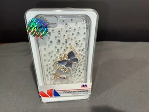 NUEVO Estuche de Lujo 3D Mariposa Cristal Diamante APPLE IPHONE 6 PLUS Brillante Diamante - Imagen 1 de 7