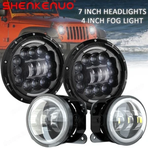 For Freightliner Coronado 2001-2016 LED 7inch Round Headlight + 4inch Fog Light - Picture 1 of 18