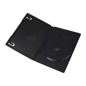 50 un. Estándar 14mm Single CD DVD Negro Película Estuche Almacenamiento Caja con Cubierta Exterior - Imagen 1 de 1