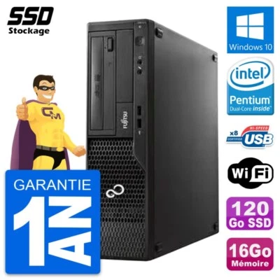 PC Fujitsu Esprimo E510 DT Pentium G2020 RAM 16GB SSD 120GB Windows 10 Wifi - Imagen 1 de 4