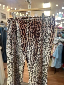 Aardvark's Odd Ark Vintage Plus Size XL Leopard O-Ring flares - Picture 1 of 10