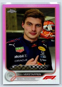 Max Verstappen 2022 Topps Chrome Formula 1 Pink #/75 #162 - Picture 1 of 2