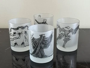 Metropolitan Opera Edward Gorey 4er Set mattierte Cocktailgläser - Bild 1 von 14