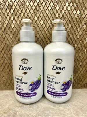 Lot Of 2 Dove Hand Sanitizer Nourishing Lavender Chamomile 8oz EACH DISCONTINUED - Image 1 of 2