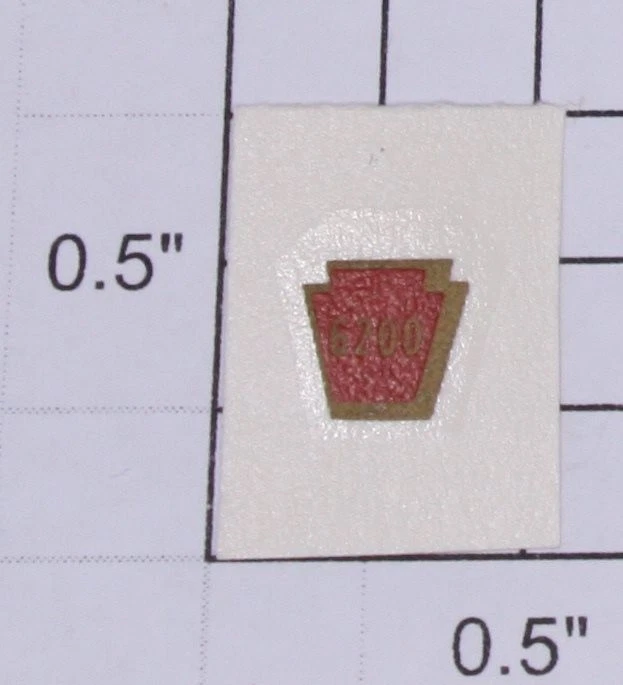 Lionel 6200 - 11 锅炉前部 "6200" Keystone 水贴花-单独出售 — 第 1/1 张图片