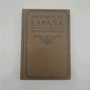 HISTORIA DE ESPAÑA IN SPANISH HISTORY OF SPAIN TEXTBOOK 1932 M ROMERA-NAVARRO - Picture 1 of 7
