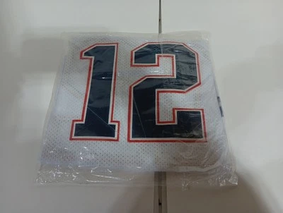 Camiseta TOM BRADY Vintage Totalmente Costurada Super Bowl XLII NFL Branca #12 Tamanho 50 - Imagem 1 de 4