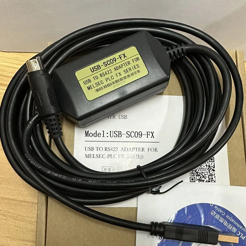 New for mitsubishi USB-SC09-FX FX2N/1N/1S plc programming cable adapter - Image 1 of 3