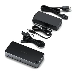 Satechi Station d'accueil Double Port USB Multi-écrans 4K Compatible DisplayLink - Photo 1/8