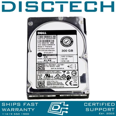 Dell 5VNKK Hitachi 0B34155 HUC101830CSS200 300GB 10K 12Gbps SFF SAS HDD - Image 1 of 3