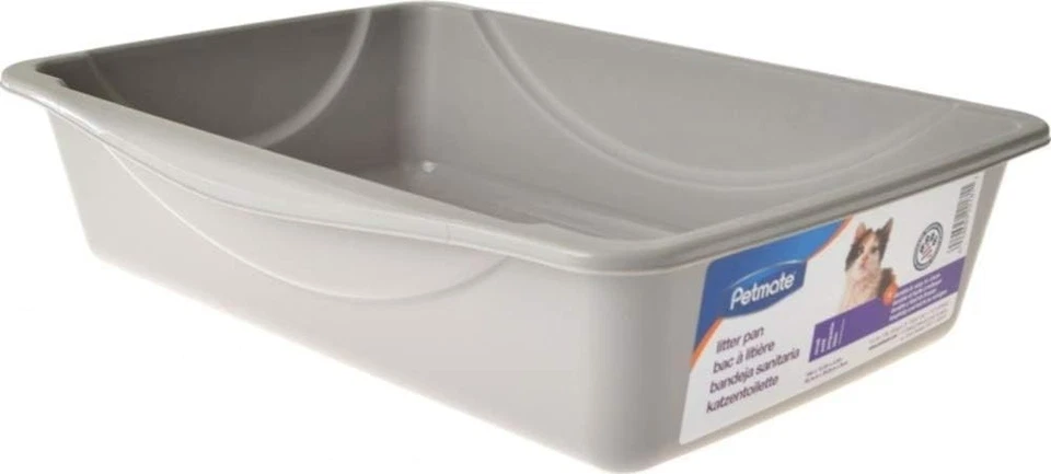 Petmate Litter Pan, Blue/Gray, Small, Made in USA Blue Mesa/ Mouse Gray  - Image 1 of 4