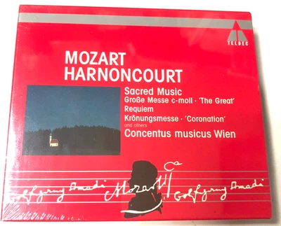 Mozart Harnoncourt Sacred Music  Coronation Mass  Requiem 4x Cd New sealed - Image 1 of 4