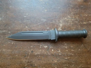 Condor Darksaxon feststehendes Messer 7,75" 1075HC Stahlklinge schwarz Polypropylengriff - Bild 1 von 4