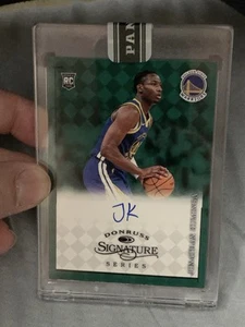 2021-22 Panini Donruss Signature Series JONATHAN KUMINGA Rookie Green Auto #4/10 - Picture 1 of 2