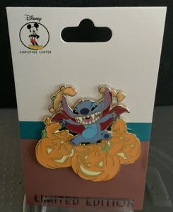 Disney DEC 2019 Stitch as Vampire in Pumpkins LE 250 Pin - Picture 1 of 1
