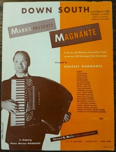 ABAJO SUR - arr. por Charles Magnante - 1956 - partituras acordeón - Imagen 1 de 5