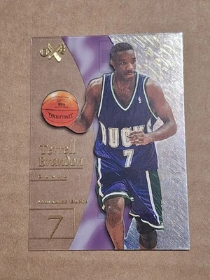 1997 TERRELL BRANDON SKYBOX EX2001 NBA CARD #35 MILWAUKEE BUCKS CAVALIERS OREGON - Image 1 of 2