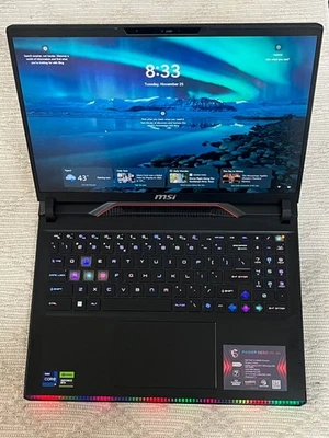 MSI Raider GE68 HX 14VGG-287US 16" Gaming Laptop i9-14900HX RTX 4070 32GB 1TB - Image 1 of 4
