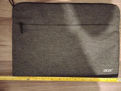 Bolsa para ordenador portátil (Acer).  Gris 10"x 14" con bolsillo frontal  Foto 1 de 4