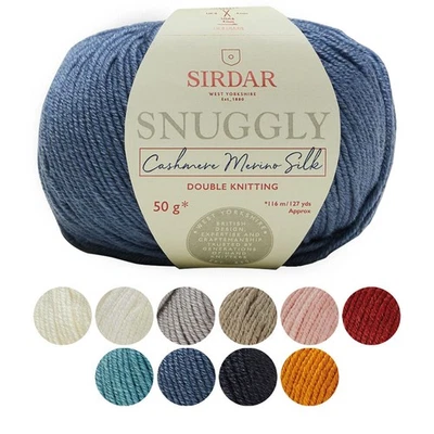 Sirdar Knitting Wool Yarn Snuggly Cashmere Merino Silk DK Double Knit Crochet - Image 1 of 3