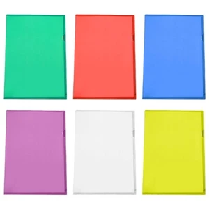 Cartella Presentazione 6 Colori Forma L Cartella A 4 Manicotti Plastica per Ufficio - Foto 1 di 14