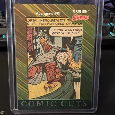 Fleer Ultra Avengers 2022 Marvel Comic Cuts Avengers #51 [1968] 35/50 CC-AVG51 Foto 1 de 3