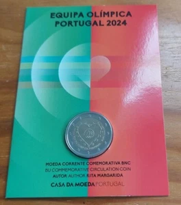 PORTUGAL - 2 EUROS 2024 Gedenkmünzen " Portugiesisches Olympiateam " BU / BNC - Bild 1 von 4