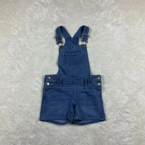 Old Navy Girls Denim Blue Jean Shorts Overalls Size S (6-7) - Picture 1 of 10