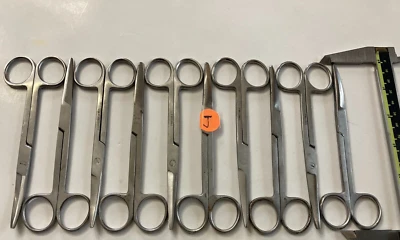 Lote de 10 tijeras delicadas de iris curvo instrumento oftálmico de 5,5 pulgadas J Foto 1 de 4