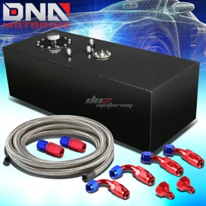 15 GALLON TOP-FEED COATED RACE FUEL CELL TANK+CAP+LEVEL SENDER+NYLON LINE KIT - Picture 1 of 7