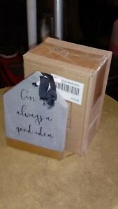 Box of x4 Decorative Signs “Gin Is Always A Good Idea” Hanging Plaque 