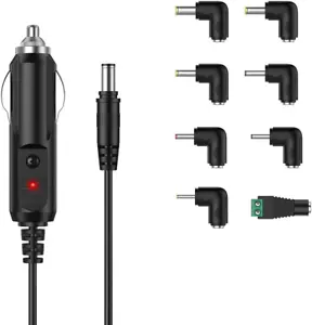 LIANSUM DC 12V 2A Car Charger Universal Power Cord 5.5X2.1Mm to Cigarette Lighte - Picture 1 of 12