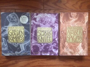His Dark Materials Trilogy Pullman Golden Compass/Subtle Knife/Amber PB lot - Picture 1 of 2