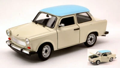 Trabant 601 Beige / Light Blue 1:24 Model 0216 WELLY - Immagine 1 di 3