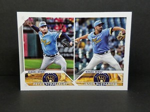 2023 Topps #US287 Peter Strzelecki & Jason Alexander, Brewers - Rookie Combos