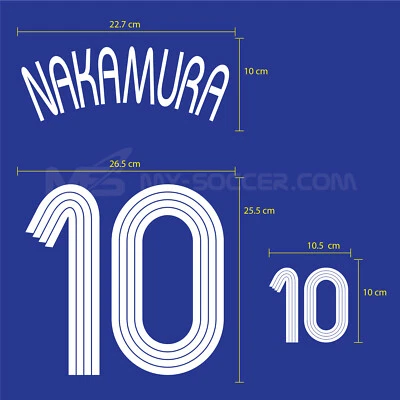 NAKAMURA #10 Japan Home World Cup 2006 PU PRINT EXCELLENT QUALITY - Image 1 of 4