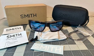 NEU Smith Guides Choice Sonnenbrille, matt Havanna, polarisiertes blau verspiegeltes GLAS - Bild 1 von 19